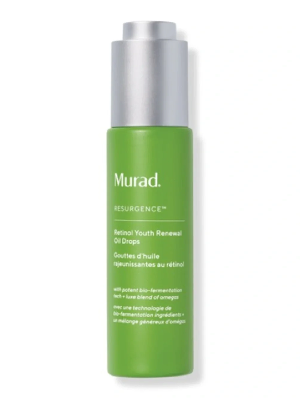 Murad Retinol Youth Renewal Oil Drops — Green with Silver Cap